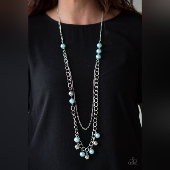 6/$10 Paparazzi ♥ Modern Musical - Blue ♥ Necklace - Picture 2 of 4